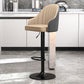 Modern Style Bar-stool PU Leather Counter Bar Stool with Metal Legs for Bristol Gray-Khaki 1 Piece Clearhalo 'Bar Furniture' 'Bar Stools' 'bar_stools' 'furn' 'furn_bar_stools' 'Furniture' 'furniture_bar_stools' 'Kitchen & Dining Furniture' 4830479