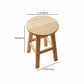 Minimalist Design Solid Wood Bar Stool Backless Counter Chair with Wood Base Clearhalo 'Bar Furniture' 'Bar Stools' 'bar_stools' 'furn' 'furn_bar_stools' 'Furniture' 'furniture_bar_stools' 'Kitchen & Dining Furniture' 4830515