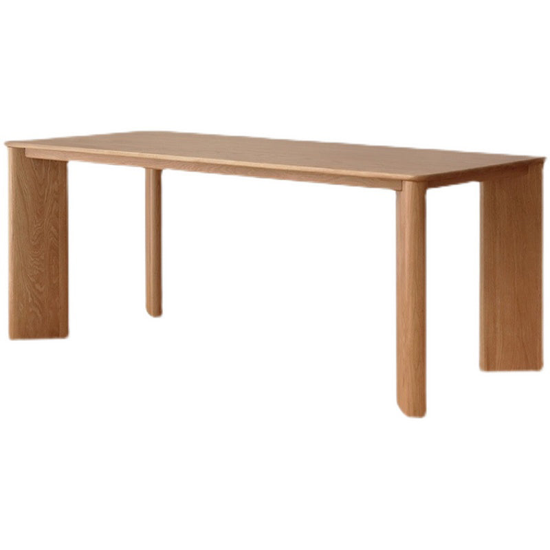Modern Solid Wood Dining Table Set 1/2/3/4 Pieces Dining Set for Home Use Wood 78.7"L x 31.5"W Clearhalo 'Dining Room Sets' 'Dining Tables & Seating' 'dining_room_set' 'furn' 'furn_dining_room_set' 'Furniture' 'furniture_dining_room_set' 'Kitchen & Dining Furniture' 4830521