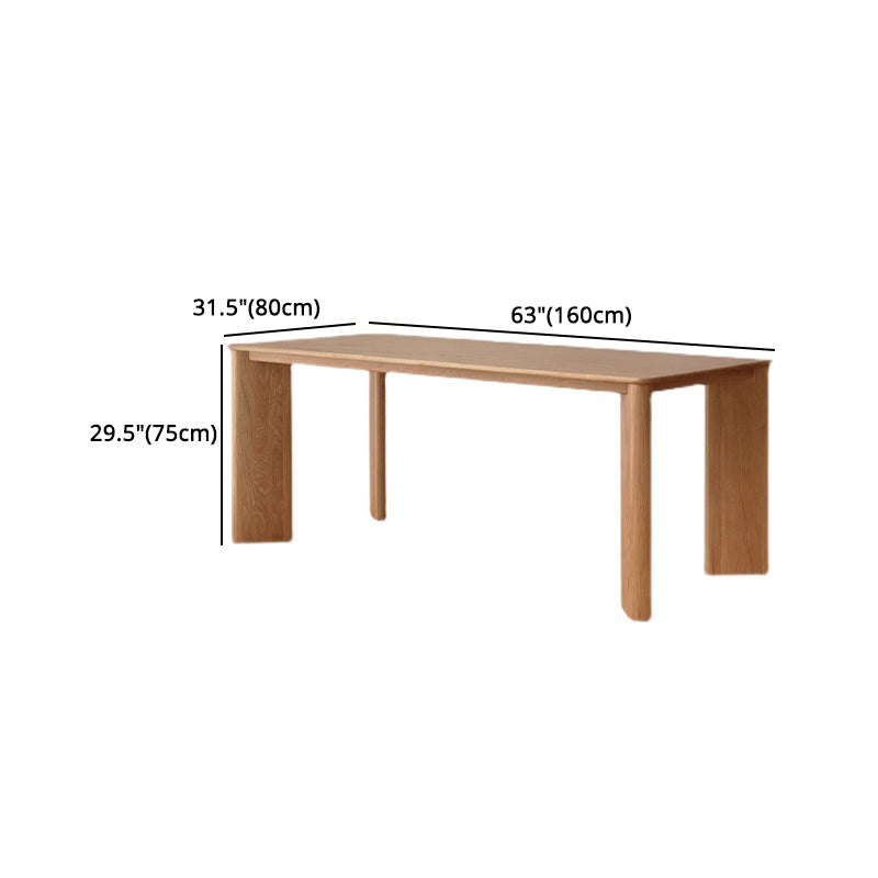 Modern Solid Wood Dining Table Set 1/2/3/4 Pieces Dining Set for Home Use Clearhalo 'Dining Room Sets' 'Dining Tables & Seating' 'dining_room_set' 'furn' 'furn_dining_room_set' 'Furniture' 'furniture_dining_room_set' 'Kitchen & Dining Furniture' 4830534