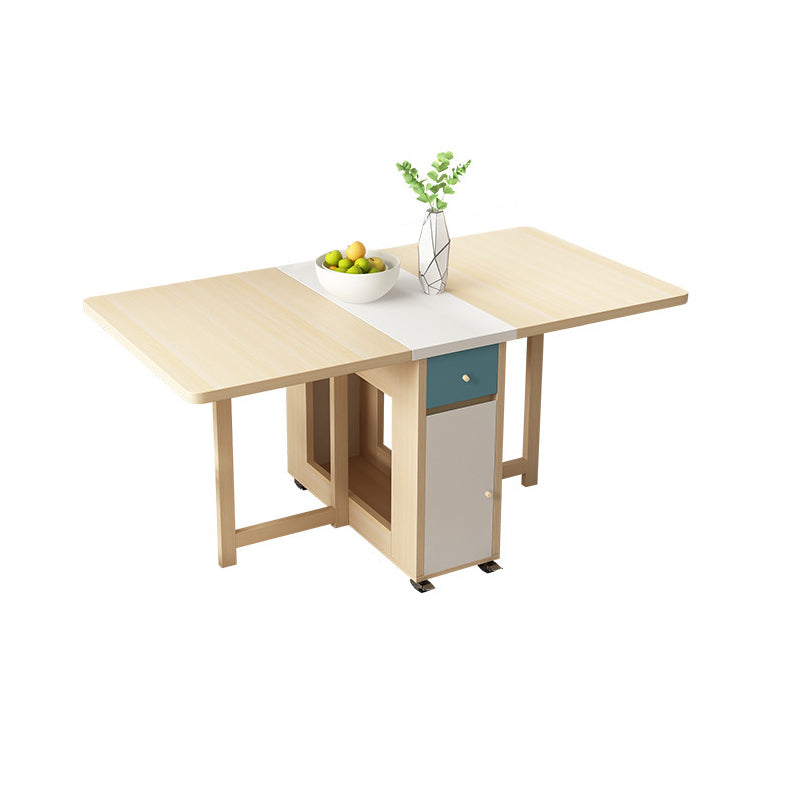 Modern Folding Dining Table Set 1/2/3/5 Pieces Dining Set for Home Use Clearhalo 'Dining Room Sets' 'Dining Tables & Seating' 'dining_room_set' 'furn' 'furn_dining_room_set' 'Furniture' 'furniture_dining_room_set' 'Kitchen & Dining Furniture' 4830539