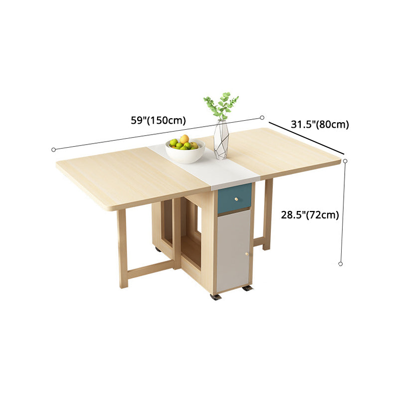 Modern Folding Dining Table Set 1/2/3/5 Pieces Dining Set for Home Use Clearhalo 'Dining Room Sets' 'Dining Tables & Seating' 'dining_room_set' 'furn' 'furn_dining_room_set' 'Furniture' 'furniture_dining_room_set' 'Kitchen & Dining Furniture' 4830552