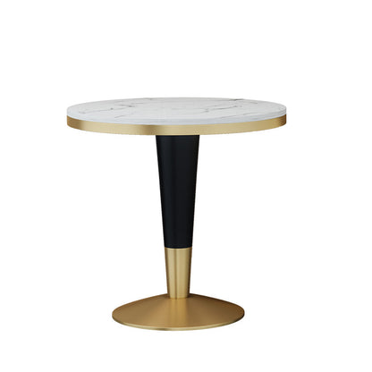 Glam Style Sintered Stone Dining Set 1/2/4/5 Pieces Dining Set for Dining Areas White 31"L x 31"W Clearhalo 'Dining Room Sets' 'Dining Tables & Seating' 'dining_room_set' 'furn' 'furn_dining_room_set' 'Furniture' 'furniture_dining_room_set' 'Kitchen & Dining Furniture' 4830560