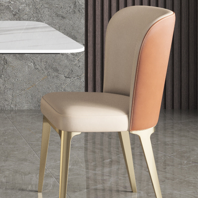Designer Style Sintered Stone Dining Set Rectangle 1/3/4/5/7 Pieces Table with Chairs Clearhalo 'Dining Room Sets' 'Dining Tables & Seating' 'dining_room_set' 'furn' 'furn_dining_room_set' 'Furniture' 'furniture_dining_room_set' 'Kitchen & Dining Furniture' 4830622