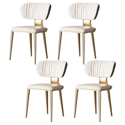 Luxury Sintered Stone Dining Set 1/4/5/7 Pieces Rectangle Kitchen Table with Chairs 4 White Chairs Clearhalo 'Dining Room Sets' 'Dining Tables & Seating' 'dining_room_set' 'furn' 'furn_dining_room_set' 'Furniture' 'furniture_dining_room_set' 'Kitchen & Dining Furniture' 4830630