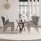 Nordic Sintered Stone Top Dining Set Rectangle 1/3/4/5/7 Pieces Dining Table with Chairs 7 Pieces: Table, 6 Chairs Clearhalo 'Dining Room Sets' 'Dining Tables & Seating' 'dining_room_set' 'furn' 'furn_dining_room_set' 'Furniture' 'furniture_dining_room_set' 'Kitchen & Dining Furniture' 4830649