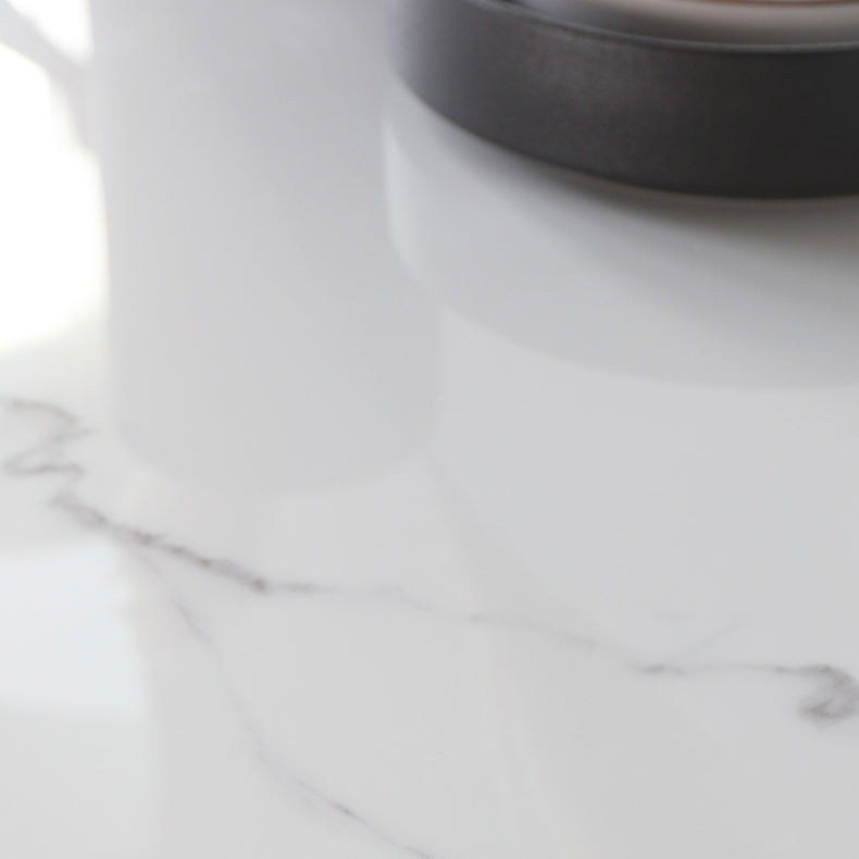 Nordic Sintered Stone Top Dining Set Rectangle 1/3/4/5/7 Pieces Dining Table with Chairs Clearhalo 'Dining Room Sets' 'Dining Tables & Seating' 'dining_room_set' 'furn' 'furn_dining_room_set' 'Furniture' 'furniture_dining_room_set' 'Kitchen & Dining Furniture' 4830654