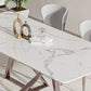 Nordic Sintered Stone Top Dining Set Rectangle 1/3/4/5/7 Pieces Dining Table with Chairs Clearhalo 'Dining Room Sets' 'Dining Tables & Seating' 'dining_room_set' 'furn' 'furn_dining_room_set' 'Furniture' 'furniture_dining_room_set' 'Kitchen & Dining Furniture' 4830655