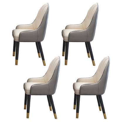 Luxury Sintered Stone Top Dining Set Rectangle 1/4/5/7 Pieces Kitchen Table with Chairs 4 White Chairs Clearhalo 'Dining Room Sets' 'Dining Tables & Seating' 'dining_room_set' 'Furniture' 'furniture_dining_room_set' 'Kitchen & Dining Furniture' 4830682