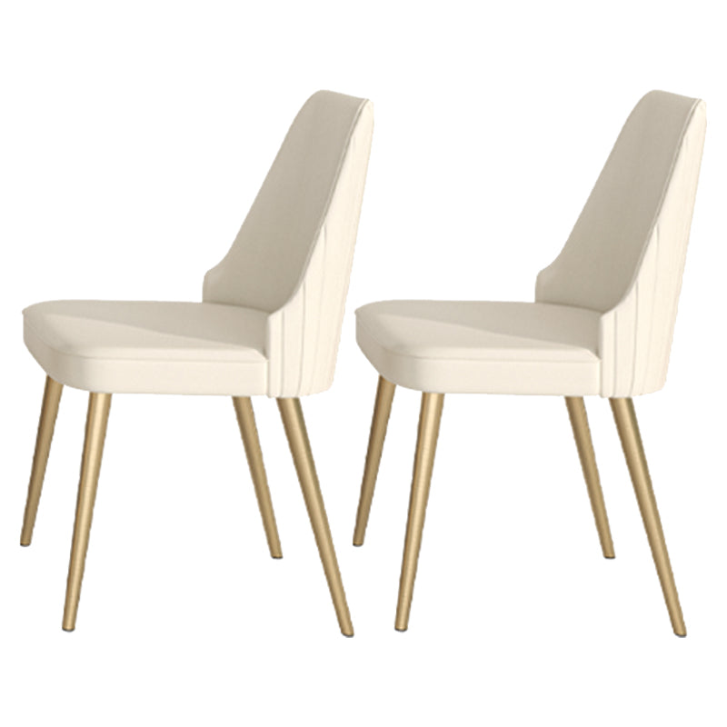 Luxury Sintered Stone Top Dining Set 1/2/5/6/7 Pieces Rectangle Kitchen Table with Chairs 2 White Chairs Clearhalo 'Dining Room Sets' 'Dining Tables & Seating' 'dining_room_set' 'furn' 'furn_dining_room_set' 'Furniture' 'furniture_dining_room_set' 'Kitchen & Dining Furniture' 4830697