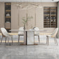 Luxury Sintered Stone Top Dining Set 1/2/5/6/7 Pieces Rectangle Dining Table with Chairs Clearhalo 'Dining Room Sets' 'Dining Tables & Seating' 'dining_room_set' 'furn' 'furn_dining_room_set' 'Furniture' 'furniture_dining_room_set' 'Kitchen & Dining Furniture' 4830716