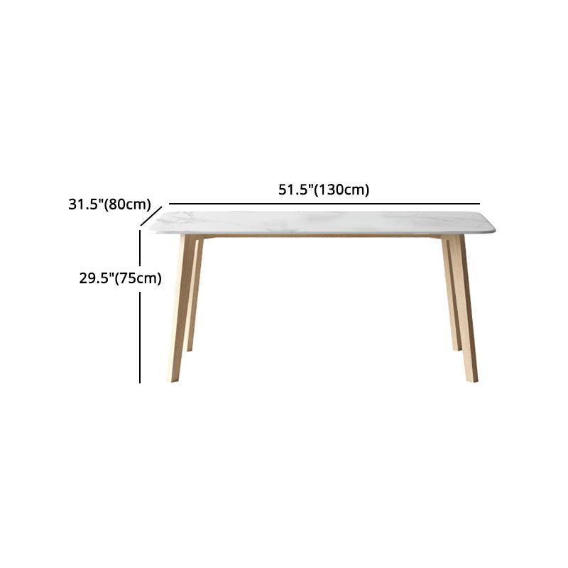 Modern Sintered Stone Top Dining Set Rectangle 1/2/5/6/7 Pieces Dining Table with Chairs Clearhalo 'Dining Room Sets' 'Dining Tables & Seating' 'dining_room_set' 'furn' 'furn_dining_room_set' 'Furniture' 'furniture_dining_room_set' 'Kitchen & Dining Furniture' 4830749