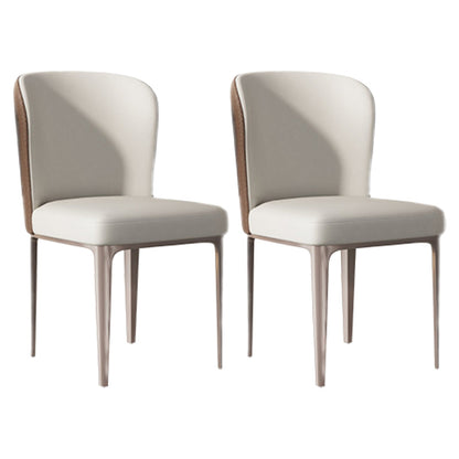 Nordic Glam Sintered Stone Dining Table Set 1/2/5/7 Pieces Dining Set for Kitchen 2 Beige Chairs Clearhalo 'Dining Room Sets' 'Dining Tables & Seating' 'dining_room_set' 'furn' 'furn_dining_room_set' 'Furniture' 'furniture_dining_room_set' 'Kitchen & Dining Furniture' 4830754