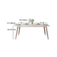 Nordic Glam Sintered Stone Dining Table Set 1/2/5/7 Pieces Dining Set for Kitchen Clearhalo 'Dining Room Sets' 'Dining Tables & Seating' 'dining_room_set' 'furn' 'furn_dining_room_set' 'Furniture' 'furniture_dining_room_set' 'Kitchen & Dining Furniture' 4830766