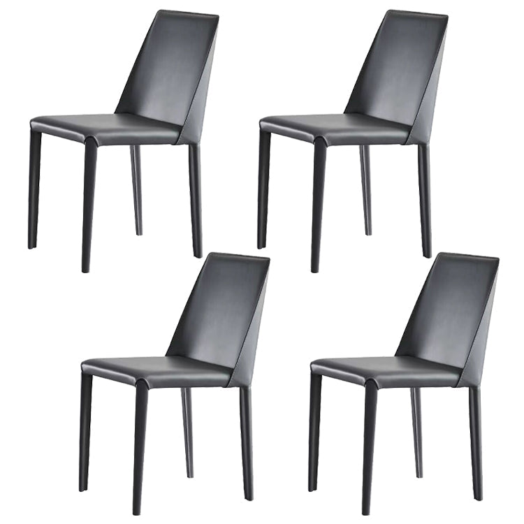 Contemporary Sintered Stone Dining Table Set 1/4/5/7 Pieces Dining Set for Home 4 Grey Chairs Clearhalo 'Dining Room Sets' 'Dining Tables & Seating' 'dining_room_set' 'furn' 'furn_dining_room_set' 'Furniture' 'furniture_dining_room_set' 'Kitchen & Dining Furniture' 4830805