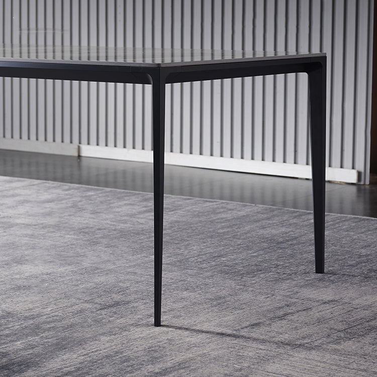 Contemporary Sintered Stone Dining Table Set 1/4/5/7 Pieces Dining Set for Home Clearhalo 'Dining Room Sets' 'Dining Tables & Seating' 'dining_room_set' 'furn' 'furn_dining_room_set' 'Furniture' 'furniture_dining_room_set' 'Kitchen & Dining Furniture' 4830810