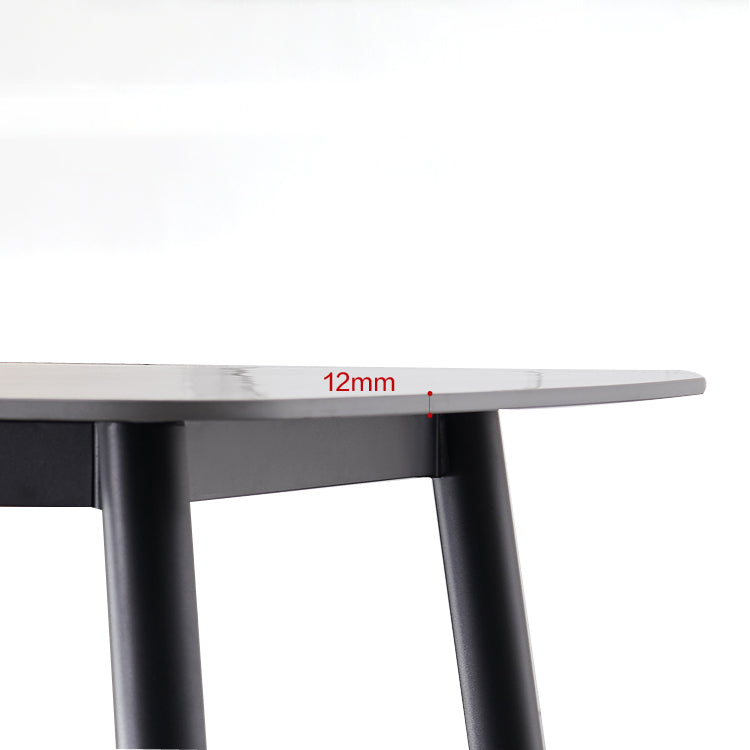 Modern Sintered Stone Dining Table Set 1/4/5/7 Pieces Dining Set for Home Clearhalo 'Dining Room Sets' 'Dining Tables & Seating' 'dining_room_set' 'furn' 'furn_dining_room_set' 'Furniture' 'furniture_dining_room_set' 'Kitchen & Dining Furniture' 4830827