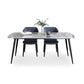 Modern Sintered Stone Dining Table Set 1/4/5/7 Pieces Dining Set for Home Clearhalo 'Dining Room Sets' 'Dining Tables & Seating' 'dining_room_set' 'furn' 'furn_dining_room_set' 'Furniture' 'furniture_dining_room_set' 'Kitchen & Dining Furniture' 4830828