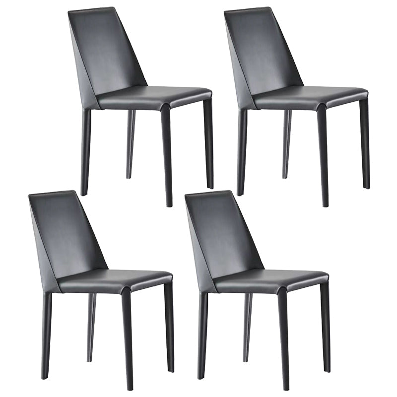 Modern Style Sintered Stone Dining Table Set 1/4/5/7 Pieces Dining Set for Home 4 Grey Chairs Clearhalo 'Dining Room Sets' 'Dining Tables & Seating' 'dining_room_set' 'furn' 'furn_dining_room_set' 'Furniture' 'furniture_dining_room_set' 'Kitchen & Dining Furniture' 4830839