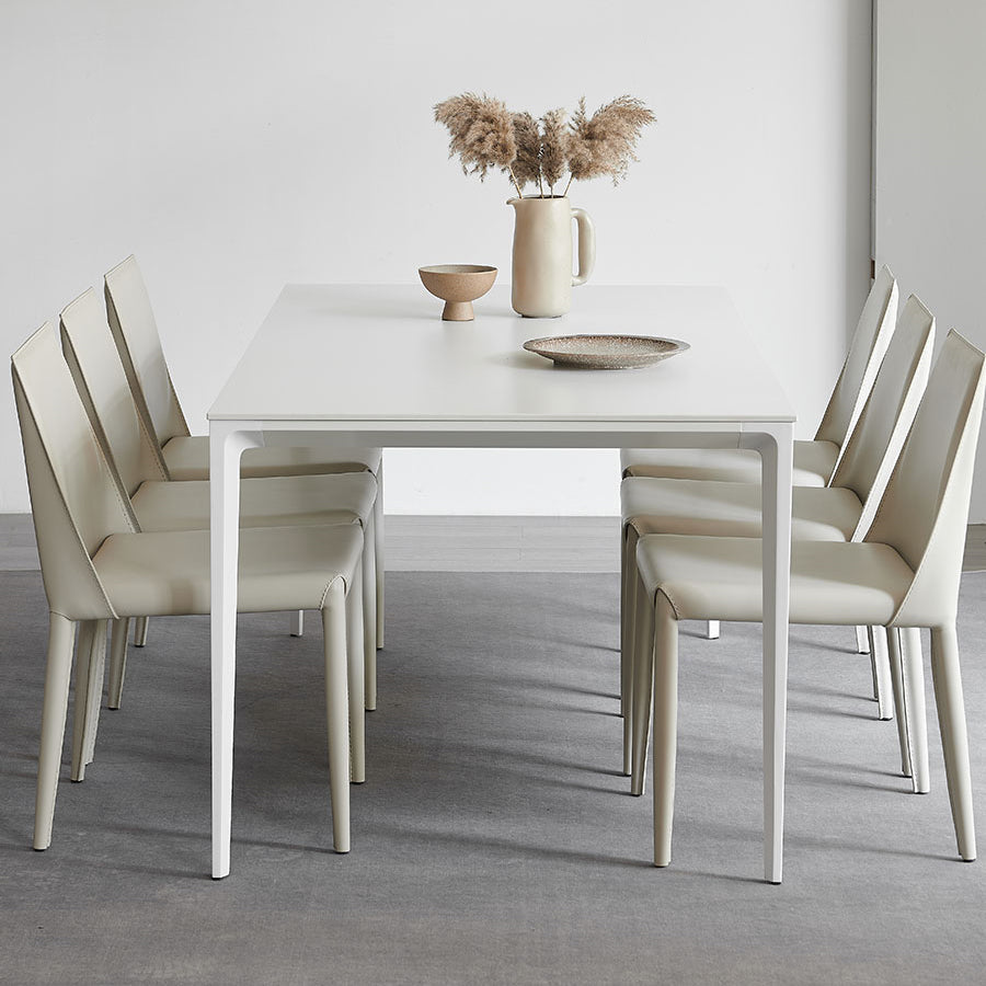 Modern Style Sintered Stone Dining Table Set 1/4/5/7 Pieces Dining Set for Home Clearhalo 'Dining Room Sets' 'Dining Tables & Seating' 'dining_room_set' 'furn' 'furn_dining_room_set' 'Furniture' 'furniture_dining_room_set' 'Kitchen & Dining Furniture' 4830840