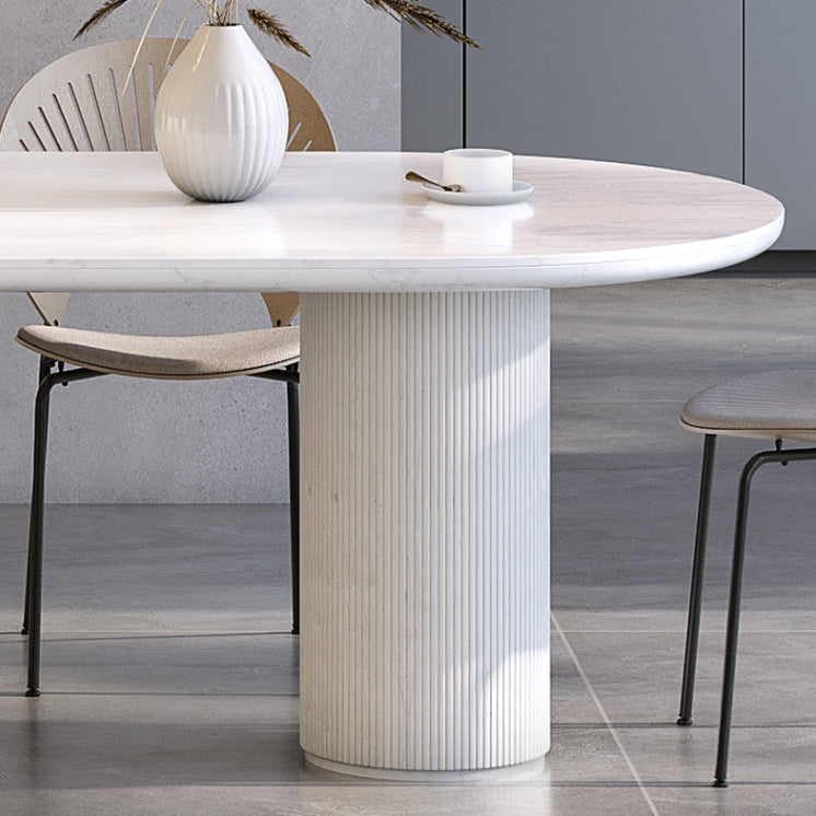 Modern Style Sintered Stone Dining Table Set 1/4/6 Pieces Dining Set for Home Clearhalo 'Dining Room Sets' 'Dining Tables & Seating' 'dining_room_set' 'furn' 'furn_dining_room_set' 'Furniture' 'furniture_dining_room_set' 'Kitchen & Dining Furniture' 4830863