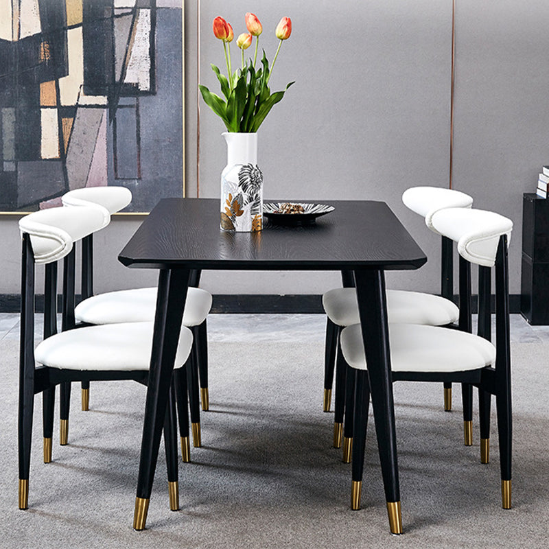 Traditional Luxury Rectangle Dining Site Table Solid Wood Dining Room Furniture Clearhalo 'Dining Tables & Seating' 'Dining Tables' 'dining_table' 'furn' 'furn_dining_table' 'Furniture' 'furniture_dining_table' 'Kitchen & Dining Furniture' 'kitchen' 'kitchen_dining_table' 4830895