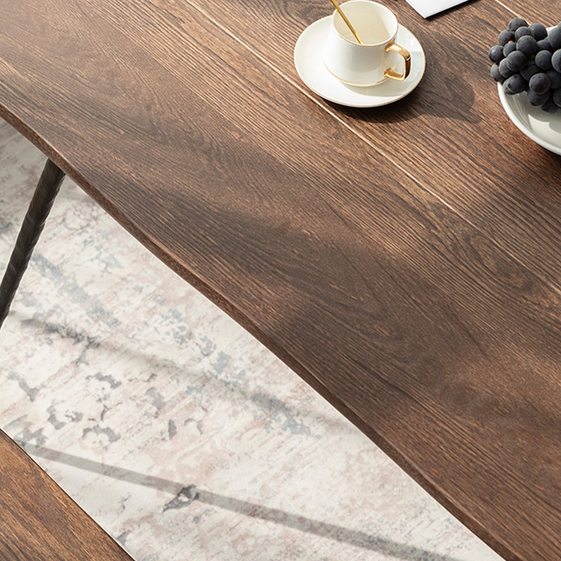 Traditional Luxury Rectangle Dining Site Table Solid Wood Furniture with 4-foot Clearhalo 'Dining Tables & Seating' 'Dining Tables' 'dining_table' 'Furniture' 'furniture_dining_table' 'Kitchen & Dining Furniture' 'kitchen' 'kitchen_dining_table' 4830905