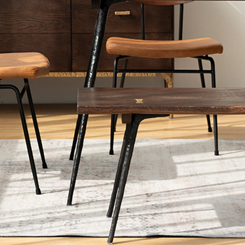 Traditional Luxury Rectangle Dining Site Table Solid Wood Furniture with 4-foot Clearhalo 'Dining Tables & Seating' 'Dining Tables' 'dining_table' 'Furniture' 'furniture_dining_table' 'Kitchen & Dining Furniture' 'kitchen' 'kitchen_dining_table' 4830906