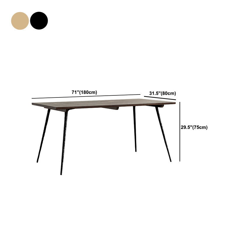 Traditional Luxury Rectangle Dining Site Table Solid Wood Furniture with 4-foot Clearhalo 'Dining Tables & Seating' 'Dining Tables' 'dining_table' 'Furniture' 'furniture_dining_table' 'Kitchen & Dining Furniture' 'kitchen' 'kitchen_dining_table' 4830913