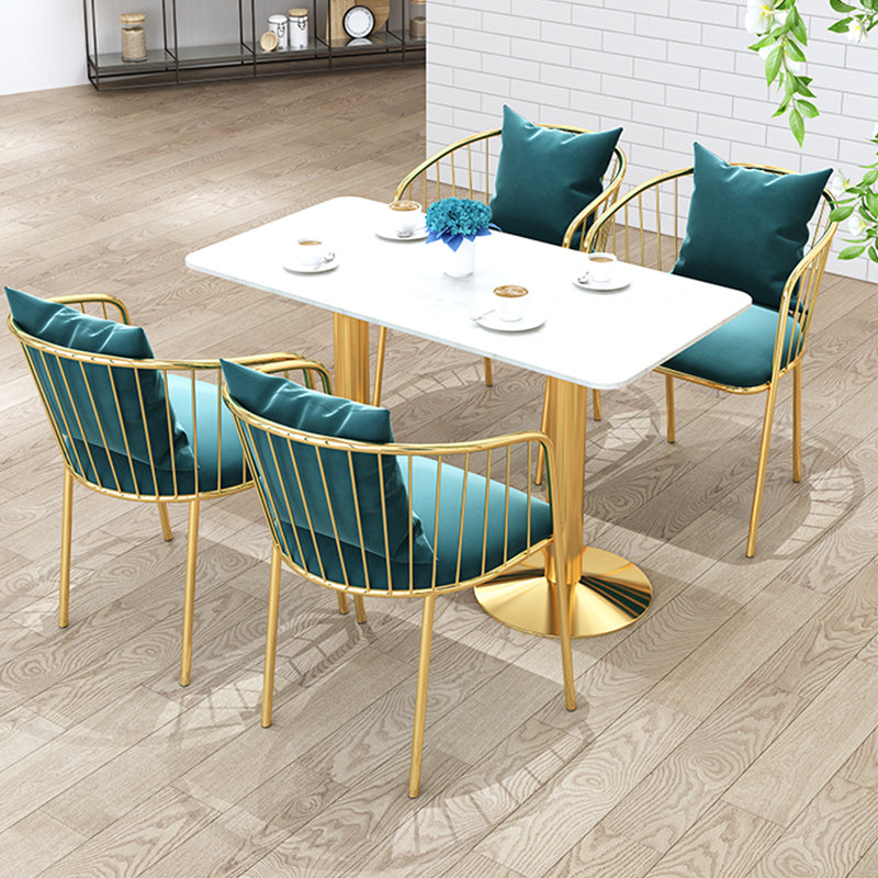 Sintered Stone Dining Table Traditional Luxury Dining Table with Gold Base Clearhalo 'Dining Tables & Seating' 'Dining Tables' 'dining_table' 'furn' 'furn_dining_table' 'Furniture' 'furniture_dining_table' 'Kitchen & Dining Furniture' 'kitchen' 'kitchen_dining_table' 4830952