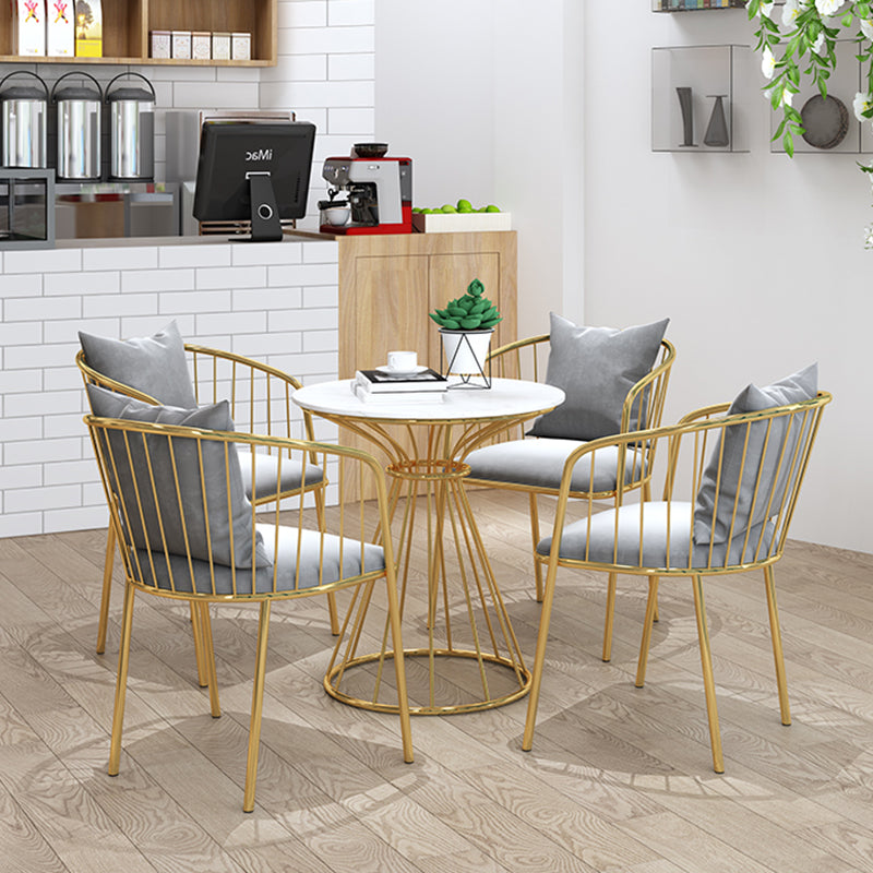Sintered Stone Dining Table Traditional Luxury Dining Table with Gold Base Clearhalo 'Dining Tables & Seating' 'Dining Tables' 'dining_table' 'furn' 'furn_dining_table' 'Furniture' 'furniture_dining_table' 'Kitchen & Dining Furniture' 'kitchen' 'kitchen_dining_table' 4830954