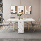 Foldable Sintered Stone Dining Table Modern Rectangle Table with Trestle Base Clearhalo 'Dining Tables & Seating' 'Dining Tables' 'dining_table' 'furn' 'furn_dining_table' 'Furniture' 'furniture_dining_table' 'Kitchen & Dining Furniture' 'kitchen' 'kitchen_dining_table' 4830977