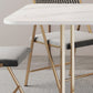 Foldable Sintered Stone Dining Table Modern Rectangle Table with Trestle Base Clearhalo 'Dining Tables & Seating' 'Dining Tables' 'dining_table' 'furn' 'furn_dining_table' 'Furniture' 'furniture_dining_table' 'Kitchen & Dining Furniture' 'kitchen' 'kitchen_dining_table' 4830983