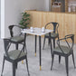 Industrial Style Dining Room Collection Marble Dining Table With 4-foot 27.6"L x 27.6"W x 29.5"H Without Chairs Clearhalo 'Dining Tables & Seating' 'Dining Tables' 'dining_table' 'furn' 'furn_dining_table' 'Furniture' 'furniture_dining_table' 'Kitchen & Dining Furniture' 'kitchen' 'kitchen_dining_table' 4830990
