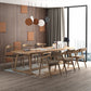 Pine Wood Top Dining Table Traditional Luxury Table with Trestle Base Clearhalo 'Dining Tables & Seating' 'Dining Tables' 'dining_table' 'furn' 'furn_dining_table' 'Furniture' 'furniture_dining_table' 'Kitchen & Dining Furniture' 'kitchen' 'kitchen_dining_table' 4831027