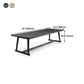 Pine Wood Top Dining Table Traditional Luxury Table with Trestle Base Clearhalo 'Dining Tables & Seating' 'Dining Tables' 'dining_table' 'furn' 'furn_dining_table' 'Furniture' 'furniture_dining_table' 'Kitchen & Dining Furniture' 'kitchen' 'kitchen_dining_table' 4831033