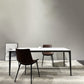 Stone Top Dining Table Rectangle Contemporary Table with 4 Legs in Black White 78.7"L x 39.4"W x 29.5"H Without Chairs Clearhalo 'Dining Tables & Seating' 'Dining Tables' 'dining_table' 'furn' 'furn_dining_table' 'Furniture' 'furniture_dining_table' 'Kitchen & Dining Furniture' 'kitchen' 'kitchen_dining_table' 4831050