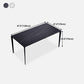 Stone Top Dining Table Rectangle Contemporary Table with 4 Legs in Black Clearhalo 'Dining Tables & Seating' 'Dining Tables' 'dining_table' 'furn' 'furn_dining_table' 'Furniture' 'furniture_dining_table' 'Kitchen & Dining Furniture' 'kitchen' 'kitchen_dining_table' 4831064