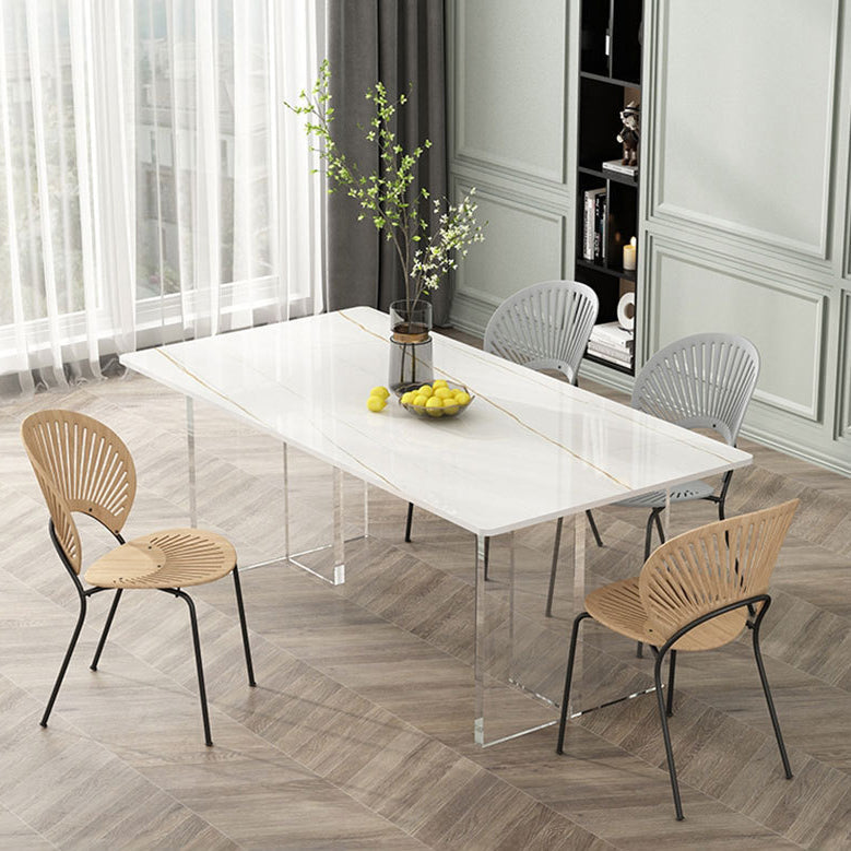 Stone Top Table Traditional Luxury Dining Table with Double Pedestal Base Gold 63"L x 31.5"W x 29.5"H Without Chairs Clearhalo 'Dining Tables & Seating' 'Dining Tables' 'dining_table' 'furn' 'furn_dining_table' 'Furniture' 'furniture_dining_table' 'Kitchen & Dining Furniture' 'kitchen' 'kitchen_dining_table' 4831074