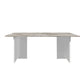 Stone Top Table Traditional Luxury Dining Table with Double Pedestal Base Grey Without Chairs Clearhalo 'Dining Tables & Seating' 'Dining Tables' 'dining_table' 'furn' 'furn_dining_table' 'Furniture' 'furniture_dining_table' 'Kitchen & Dining Furniture' 'kitchen' 'kitchen_dining_table' 4831075