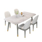 Rectangle Stone Dining Table Traditional Luxury Wood Tripod Base Dining Table Clearhalo 'Dining Tables & Seating' 'Dining Tables' 'dining_table' 'furn' 'furn_dining_table' 'Furniture' 'furniture_dining_table' 'Kitchen & Dining Furniture' 'kitchen' 'kitchen_dining_table' 4831109