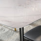 Rectangle Stone Dining Table Traditional Luxury Wood Tripod Base Dining Table Clearhalo 'Dining Tables & Seating' 'Dining Tables' 'dining_table' 'furn' 'furn_dining_table' 'Furniture' 'furniture_dining_table' 'Kitchen & Dining Furniture' 'kitchen' 'kitchen_dining_table' 4831111