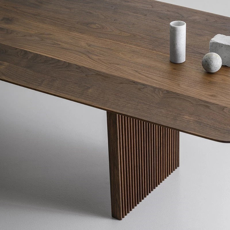 Pine Solid Wood Dining Site Table Modern Rectangle Double Pedestal Dining Table Clearhalo 'Dining Tables & Seating' 'Dining Tables' 'dining_table' 'furn' 'furn_dining_table' 'Furniture' 'furniture_dining_table' 'Kitchen & Dining Furniture' 'kitchen' 'kitchen_dining_table' 4831127