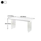 Transparent Base Double Pedestal Table Modern Stone Top Dinner Table Kitchen Home Clearhalo 'Dining Tables & Seating' 'Dining Tables' 'dining_table' 'furn' 'furn_dining_table' 'Furniture' 'furniture_dining_table' 'Kitchen & Dining Furniture' 'kitchen' 'kitchen_dining_table' 4831162