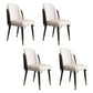 Glam Solid Wood Kitchen and Dining Room Chair Wingback Side Chair Dark Gray 4 Piece Set Clearhalo 'Dining Chairs' 'Dining Tables & Seating' 'dining_chair' 'furn' 'furn_dining_chair' 'Furniture' 'furniture_dining_chair' 'Kitchen & Dining Furniture' 4831277