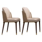 Glam Solid Wood Kitchen and Dining Room Chair Wingback Side Chair Khaki 2 Piece Set Clearhalo 'Dining Chairs' 'Dining Tables & Seating' 'dining_chair' 'furn' 'furn_dining_chair' 'Furniture' 'furniture_dining_chair' 'Kitchen & Dining Furniture' 4831282