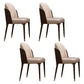 Glam Solid Wood Kitchen and Dining Room Chair Wingback Side Chair Dark Brown 4 Piece Set Clearhalo 'Dining Chairs' 'Dining Tables & Seating' 'dining_chair' 'furn' 'furn_dining_chair' 'Furniture' 'furniture_dining_chair' 'Kitchen & Dining Furniture' 4831294