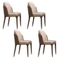 Glam Solid Wood Kitchen and Dining Room Chair Wingback Side Chair Dark Coffee 4 Piece Set Clearhalo 'Dining Chairs' 'Dining Tables & Seating' 'dining_chair' 'furn' 'furn_dining_chair' 'Furniture' 'furniture_dining_chair' 'Kitchen & Dining Furniture' 4831297