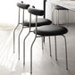 Glam Stainless Steel Legs Armless Dining Chairs Open Back Dining Side Chair in Silver Clearhalo 'Dining Chairs' 'Dining Tables & Seating' 'dining_chair' 'furn' 'furn_dining_chair' 'Furniture' 'furniture_dining_chair' 'Kitchen & Dining Furniture' 4831353