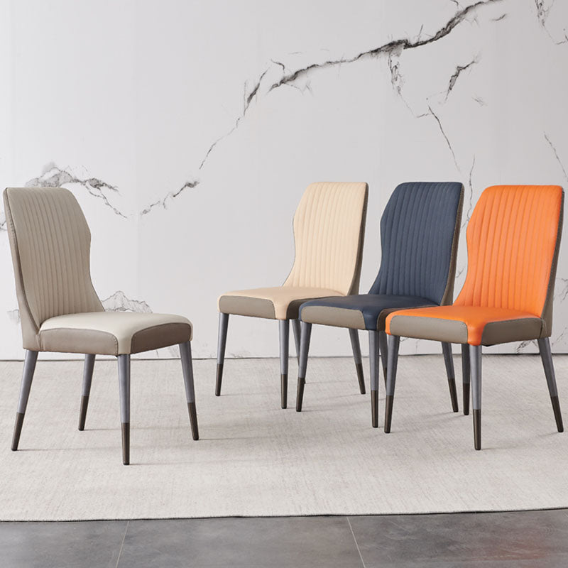 Glam Solid Wood Kitchen and Dining Room Chair Wingback Parsons Chair Clearhalo 'Dining Chairs' 'Dining Tables & Seating' 'dining_chair' 'furn' 'furn_dining_chair' 'Furniture' 'furniture_dining_chair' 'Kitchen & Dining Furniture' 4831355